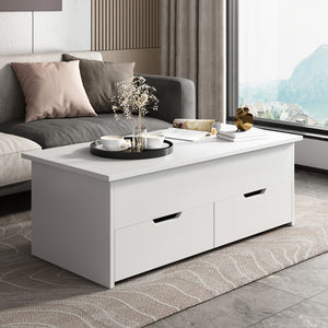 Adjustable Desk for Home Office with Drawers Stand Up Table with Lift Top Storage Shelf