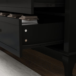 6-Drawer Dresser for Bedroom Display Wood Storage Chest of 6 Drawers Cabinet