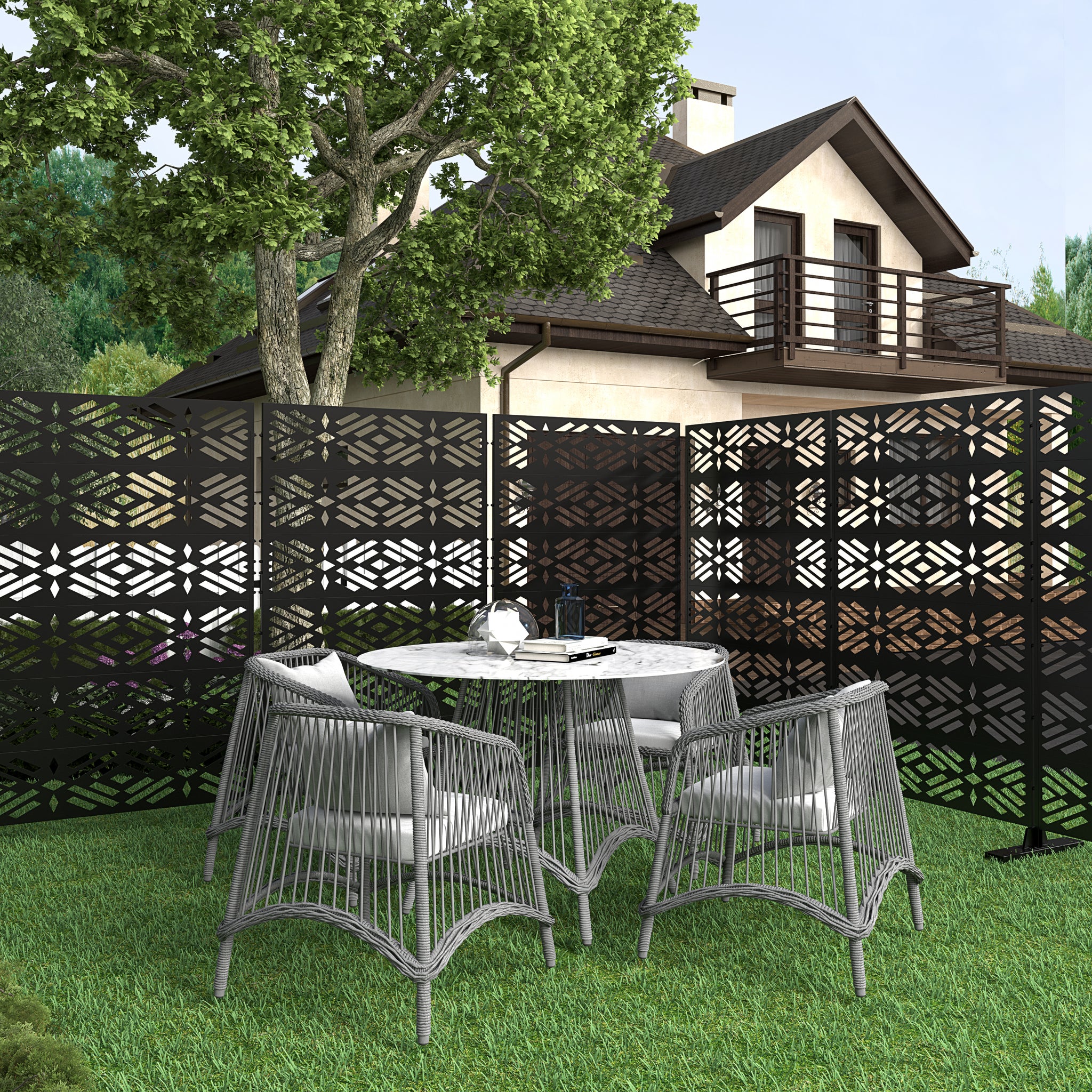 Decorative Fencing Panel Room Divider Privacy Screen Fence Privacy Divider