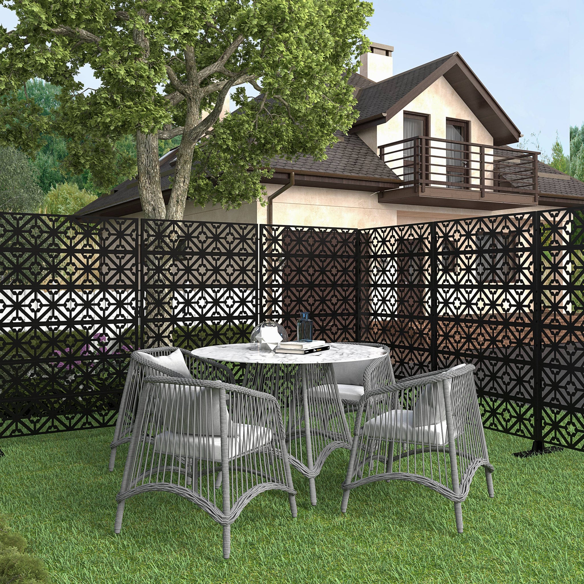 Decorative Fencing Panel Room Divider Privacy Screen Fence Privacy Divider