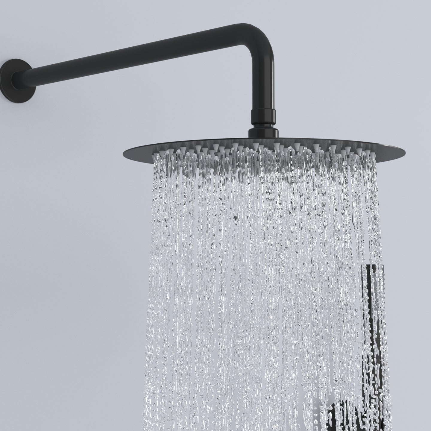 Double-Jet Shower Set Round Handheld Shower and Full Body Spray Jet