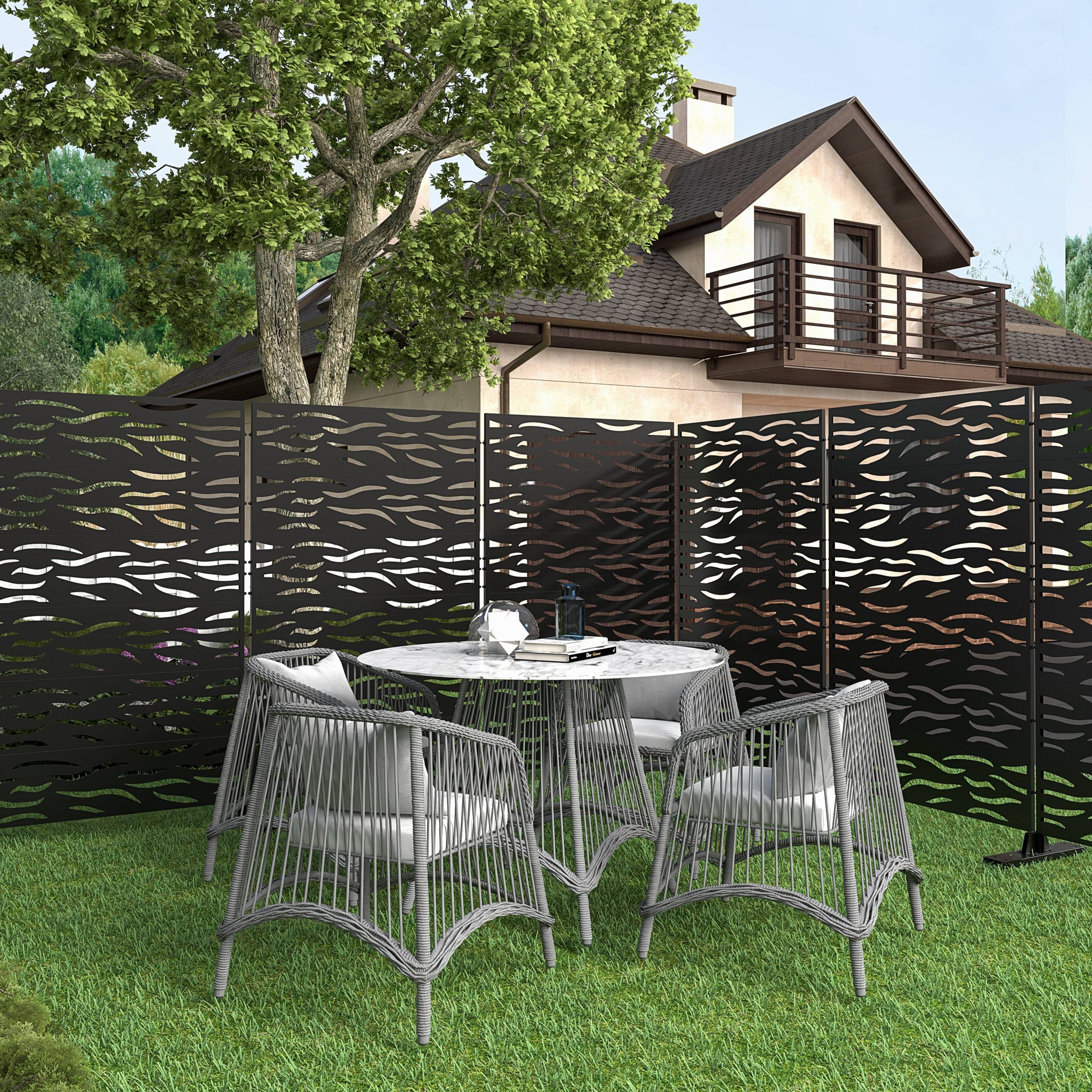 Decorative Fencing Panel Room Divider Privacy Screen Fence Privacy Divider