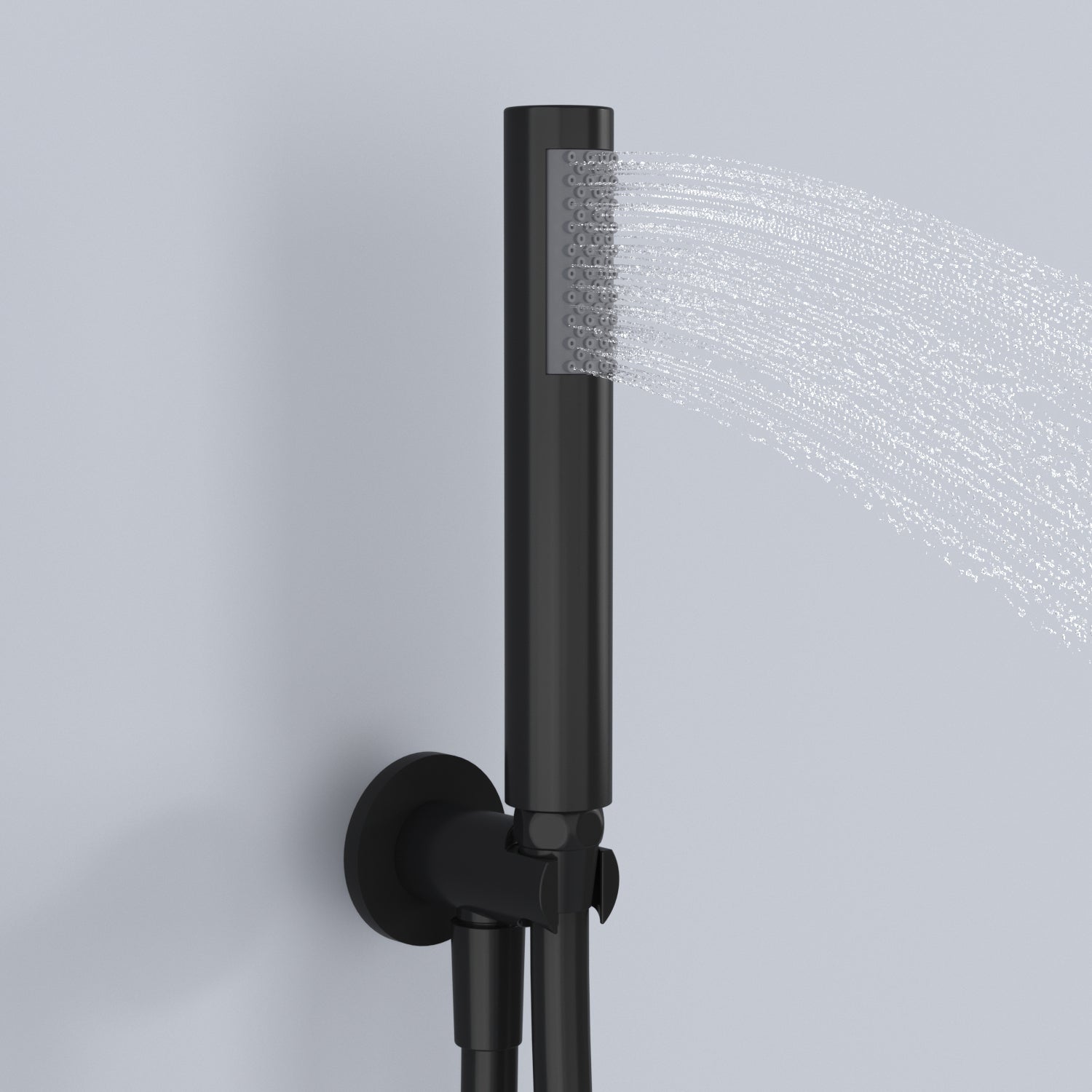 Double-Jet Shower Set Round Handheld Shower and Full Body Spray Jet