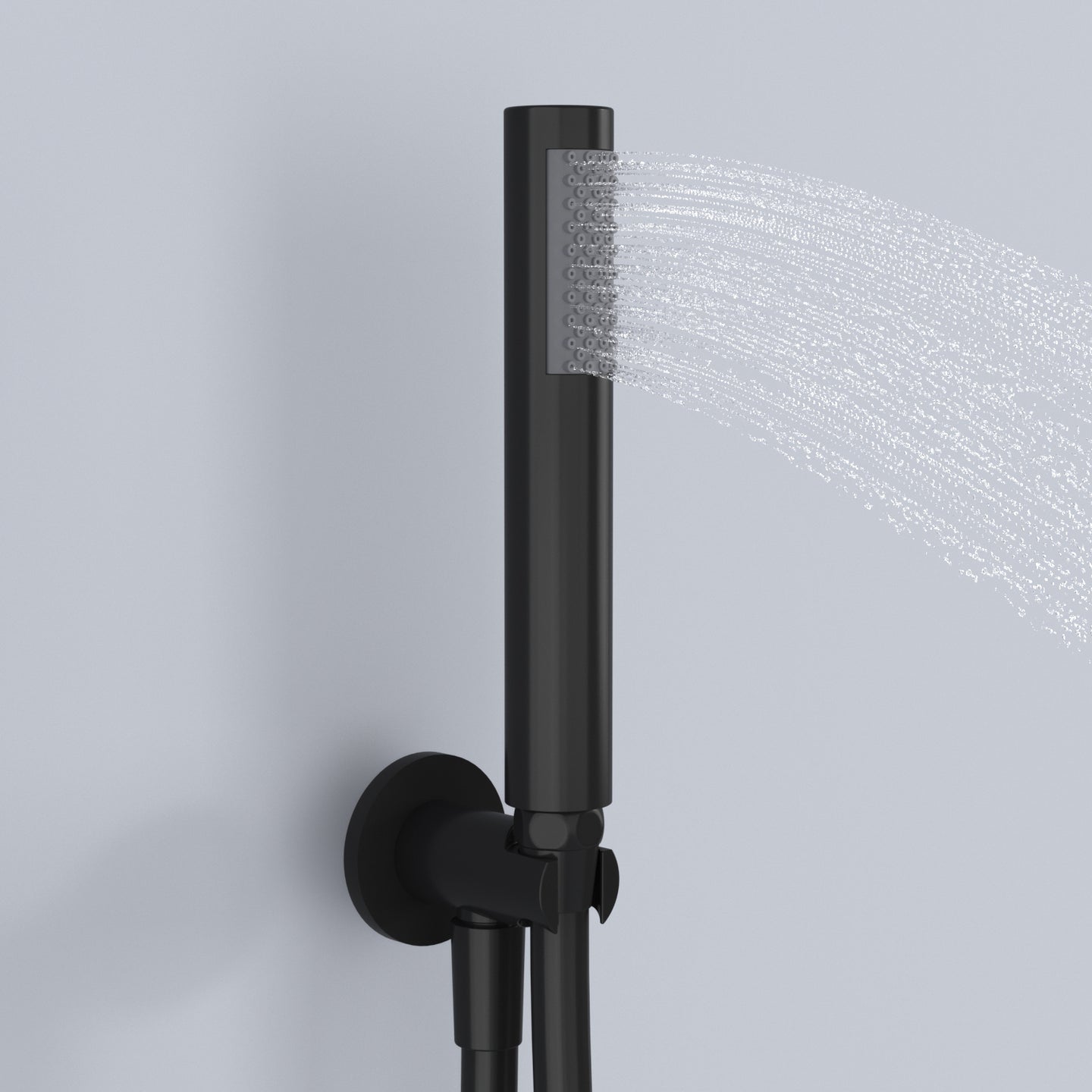 Double-Jet Shower Set Round Handheld Shower and Full Body Spray Jet