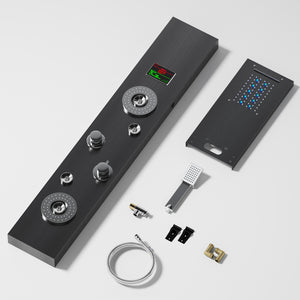 LED Shower Panel Head Rain Massage System and Spout