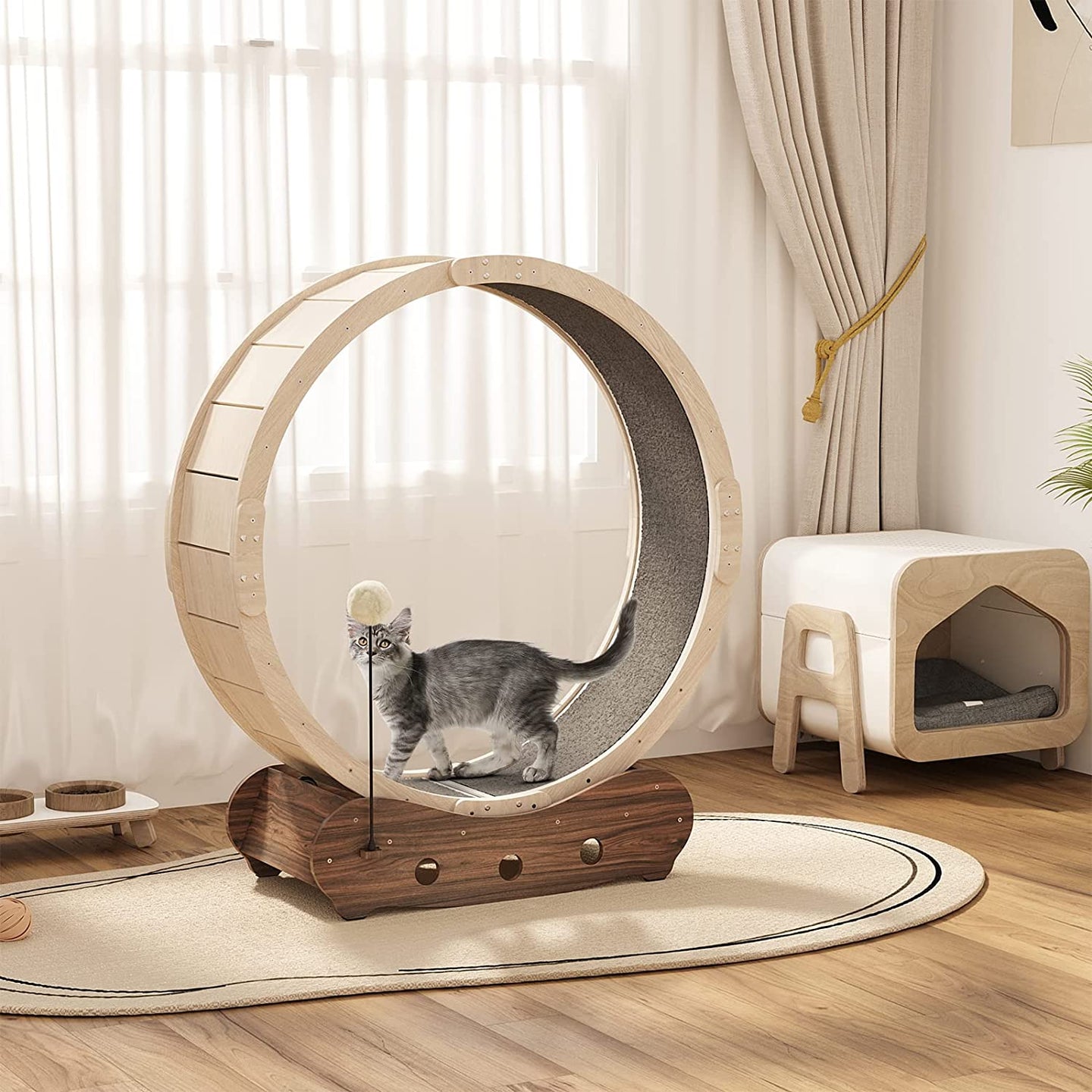 Cat Treadmill Cat Exercise Wheel Running Wheel for Indoor