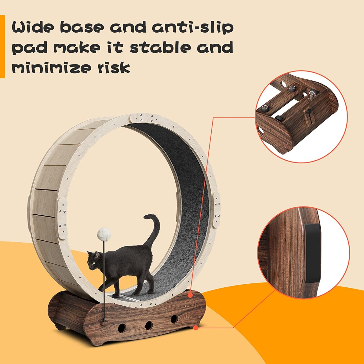 Cat Treadmill Cat Exercise Wheel Running Wheel for Indoor