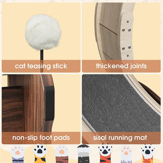 Cat Treadmill Cat Exercise Wheel Running Wheel for Indoor