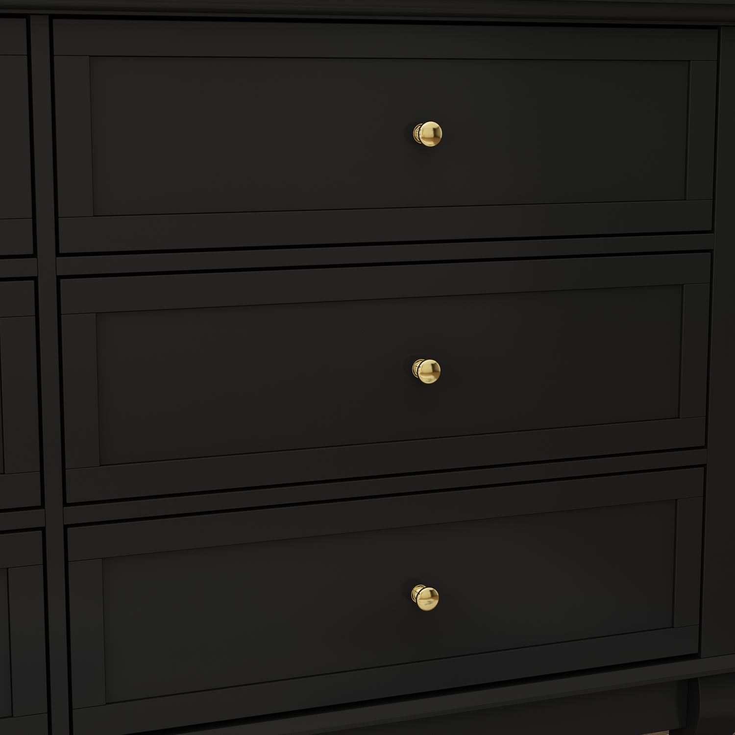 6-Drawer Dresser for Bedroom Display Wood Storage Chest of 6 Drawers Cabinet