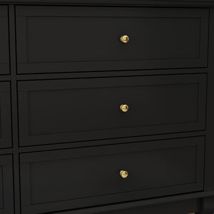 6-Drawer Dresser for Bedroom Display Wood Storage Chest of 6 Drawers Cabinet