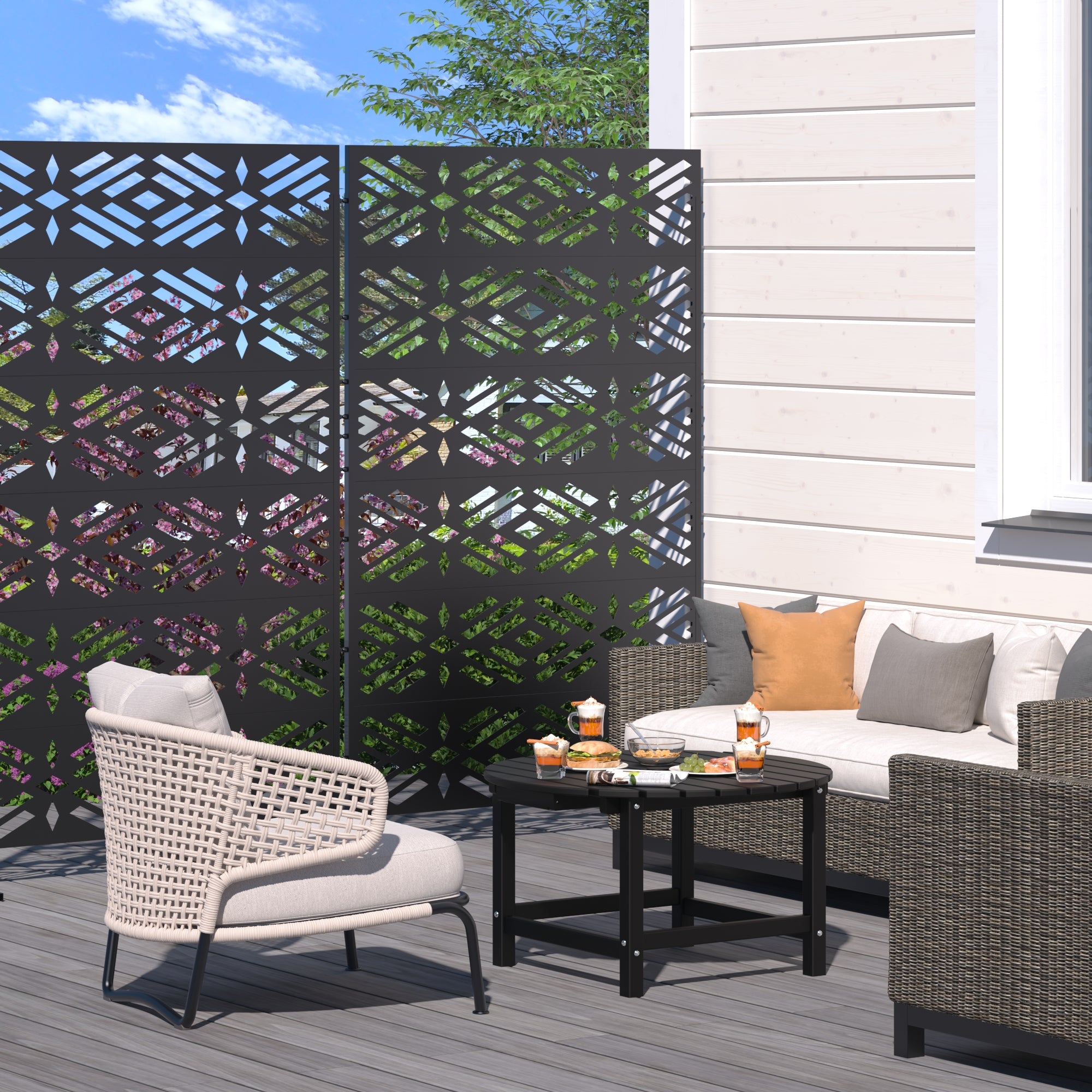 Decorative Fencing Panel Room Divider Privacy Screen Fence Privacy Divider