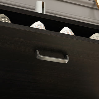 Shoe Cabinet with 2 Flip Drawers for Entryway Modern Shoe Storage Cabinet
