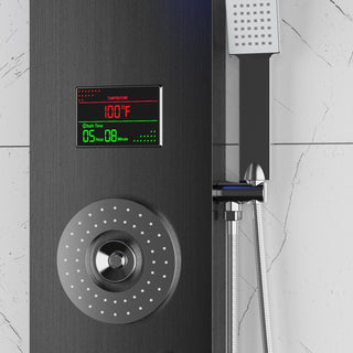 LED Shower Panel Head Rain Massage System and Spout