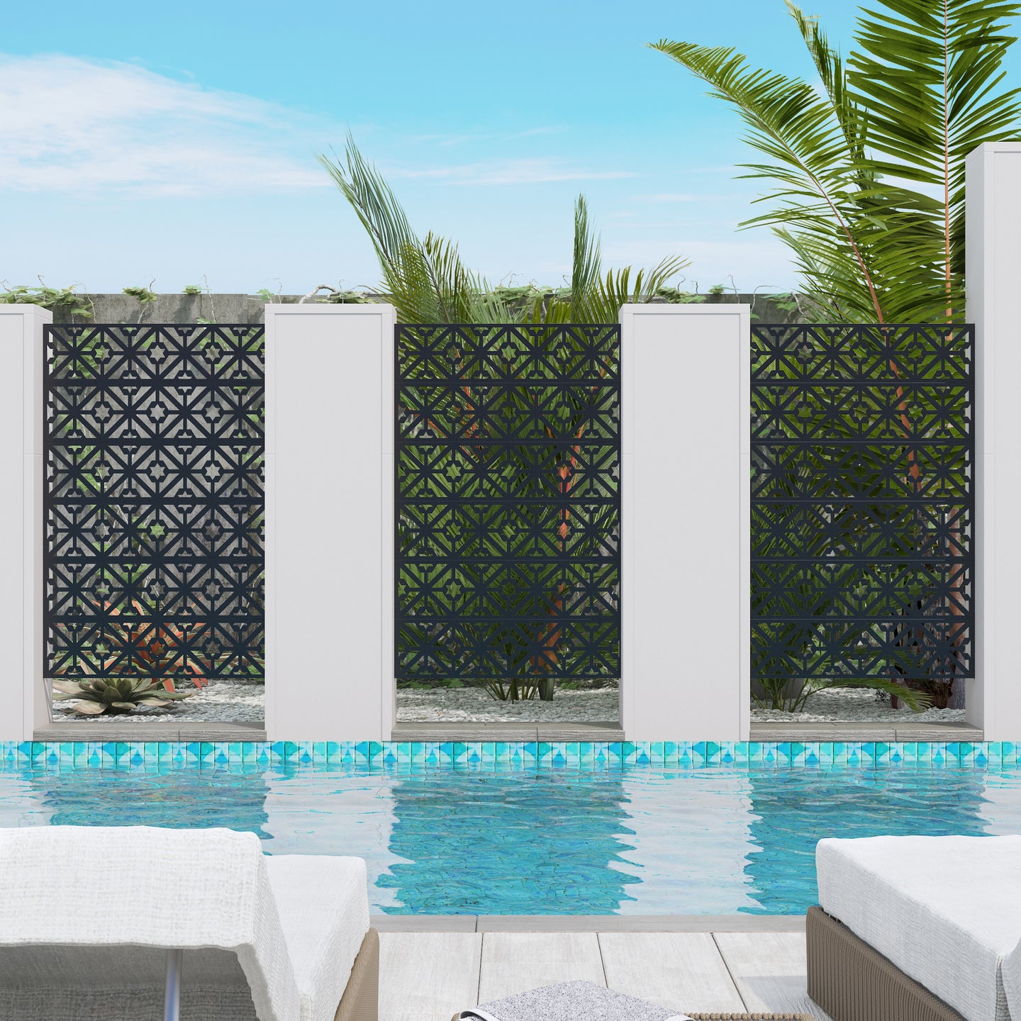 Decorative Fencing Panel Room Divider Privacy Screen Fence Privacy Divider