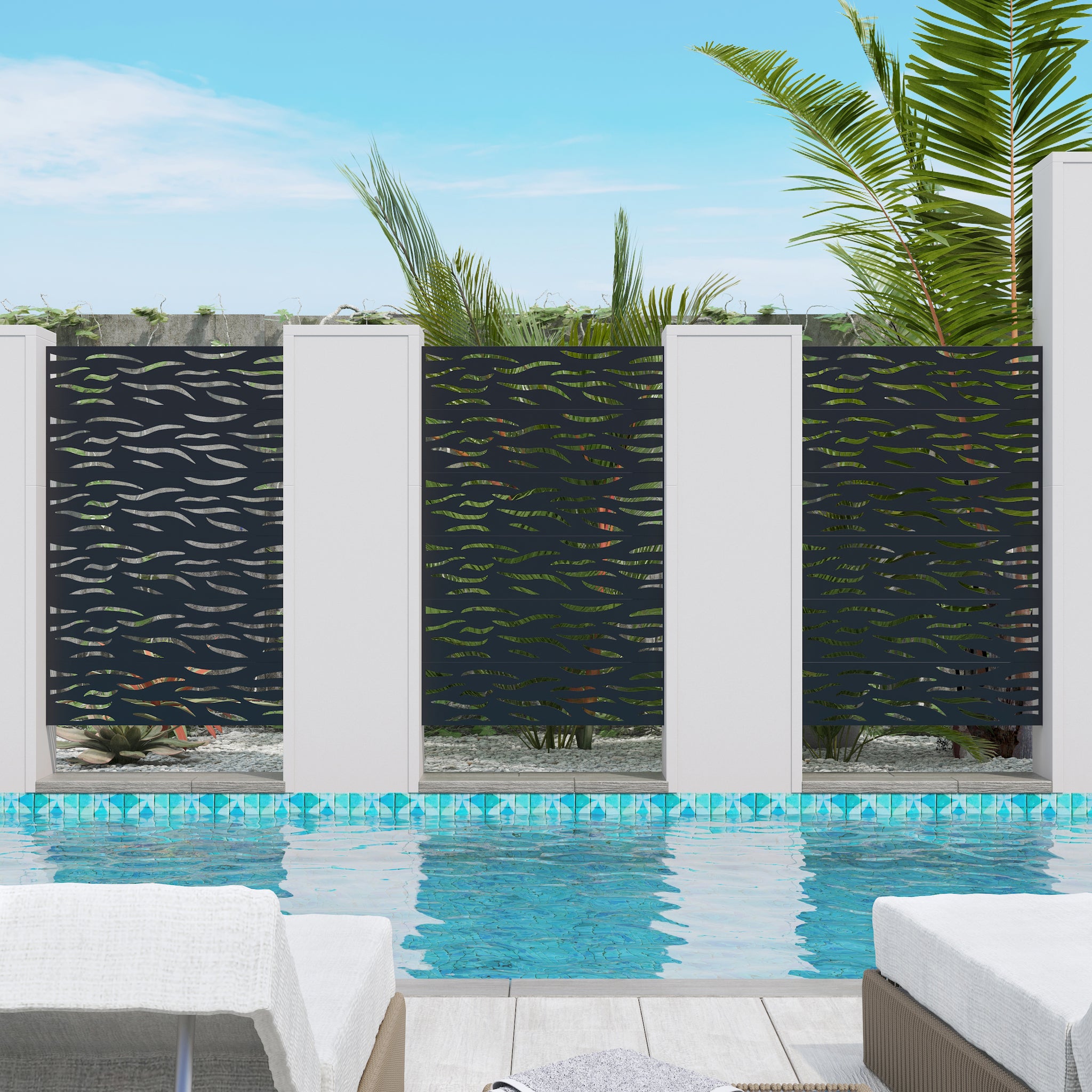 Decorative Fencing Panel Room Divider Privacy Screen Fence Privacy Divider